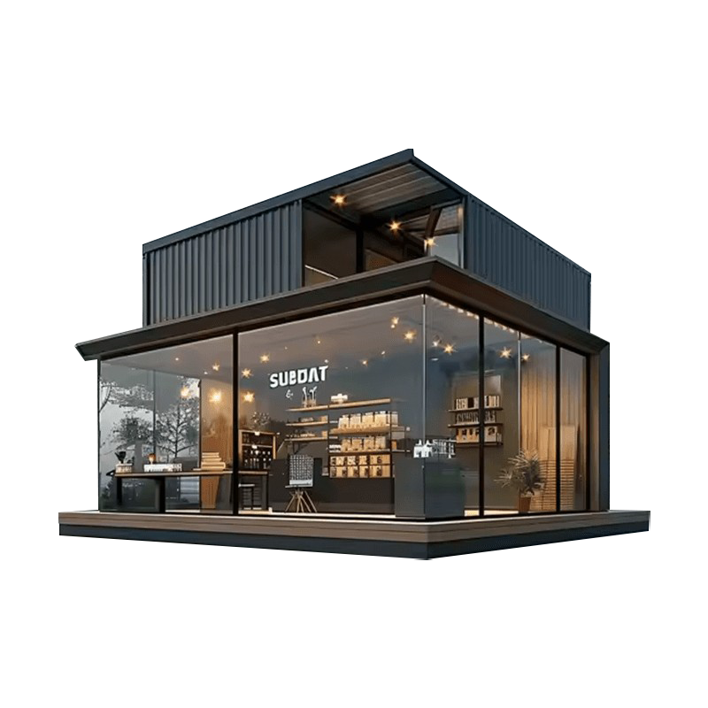 Prefabrikovaný kontajnerový dom pre obchody